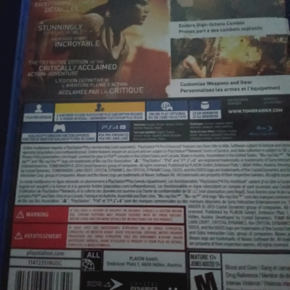 Tomb Raider Definitive Edition for PS4